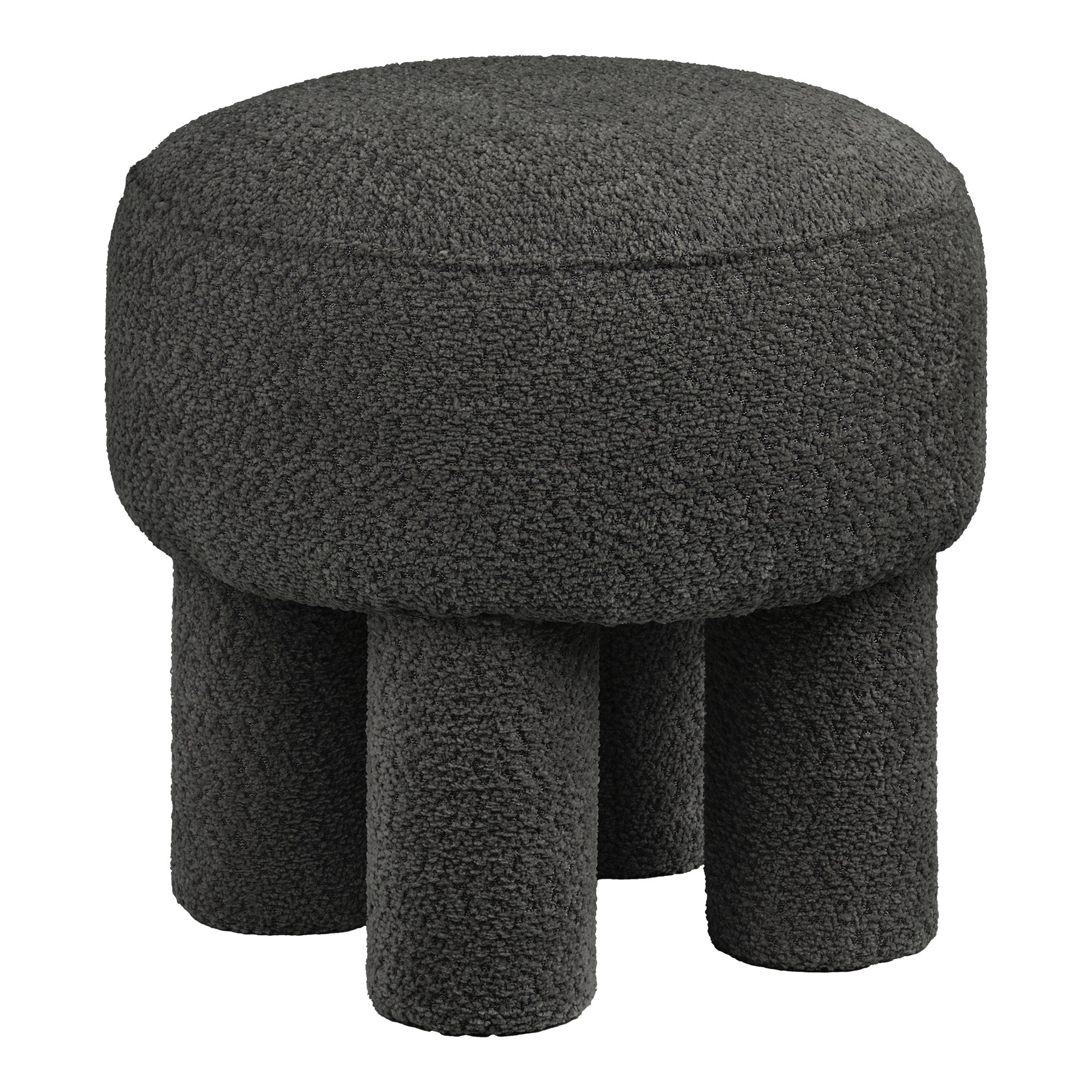 Poef Teirrel Polyester Antraciet