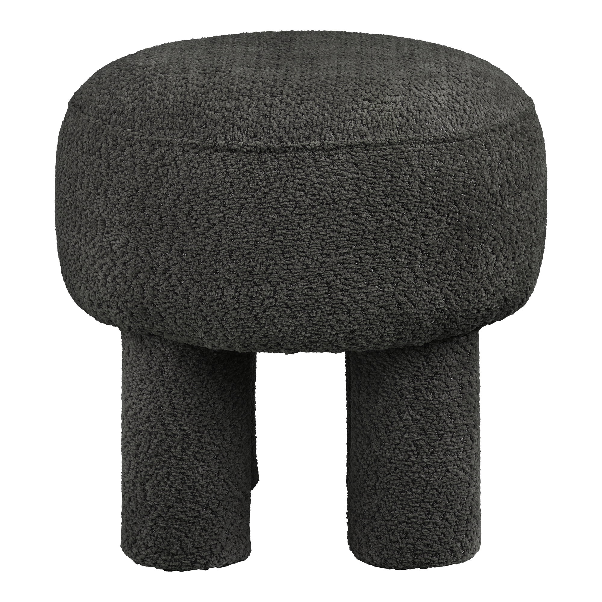 Poef Teirrel Polyester Antraciet - Afbeelding 2