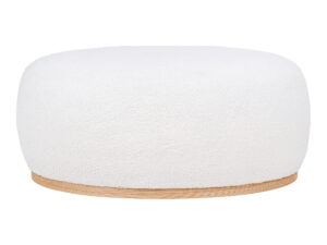 Poef Ziedin Polyester Wit