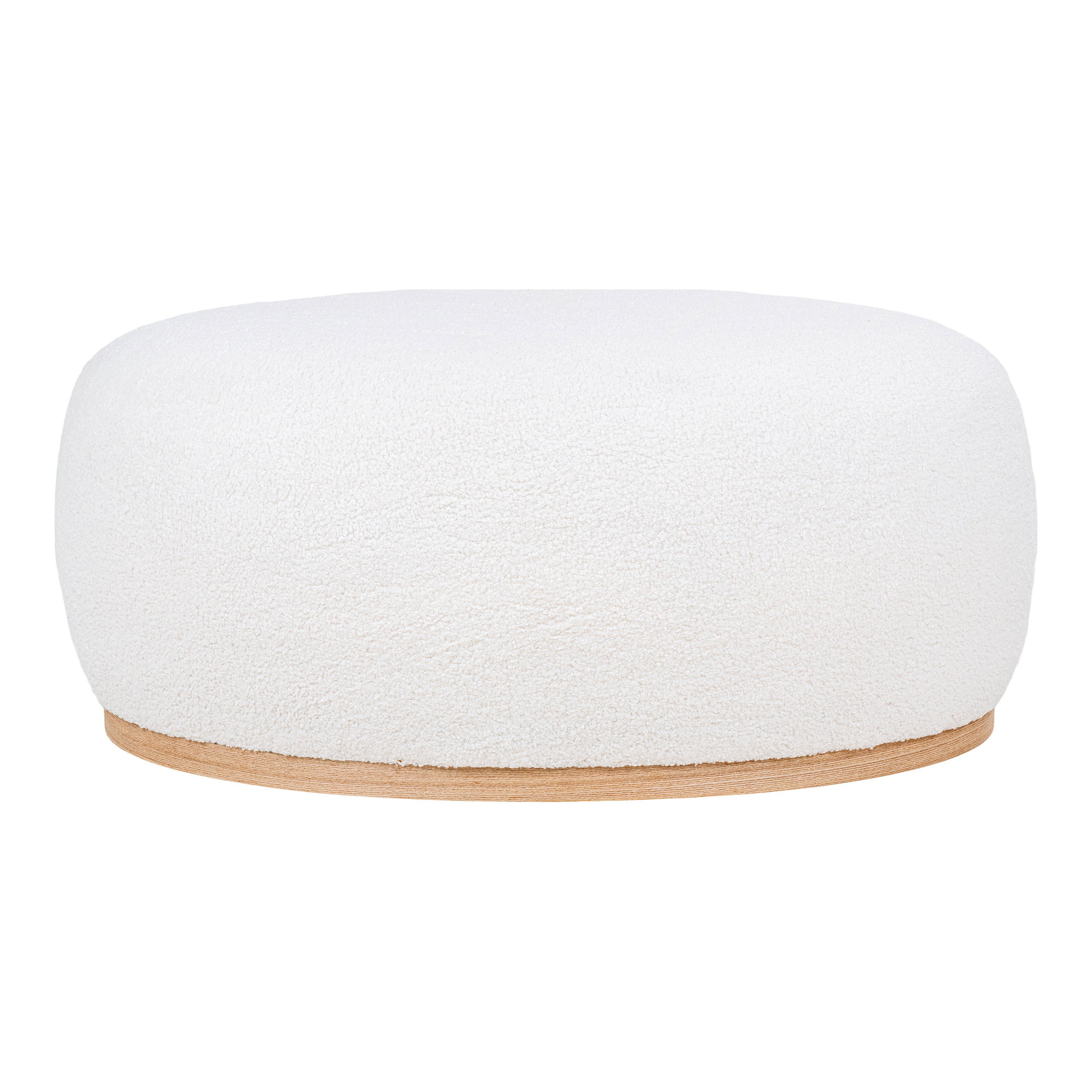 Poef Ziedin Polyester Wit