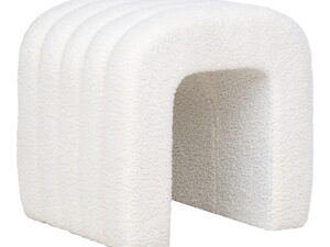 Poef Arno Polyester Wit