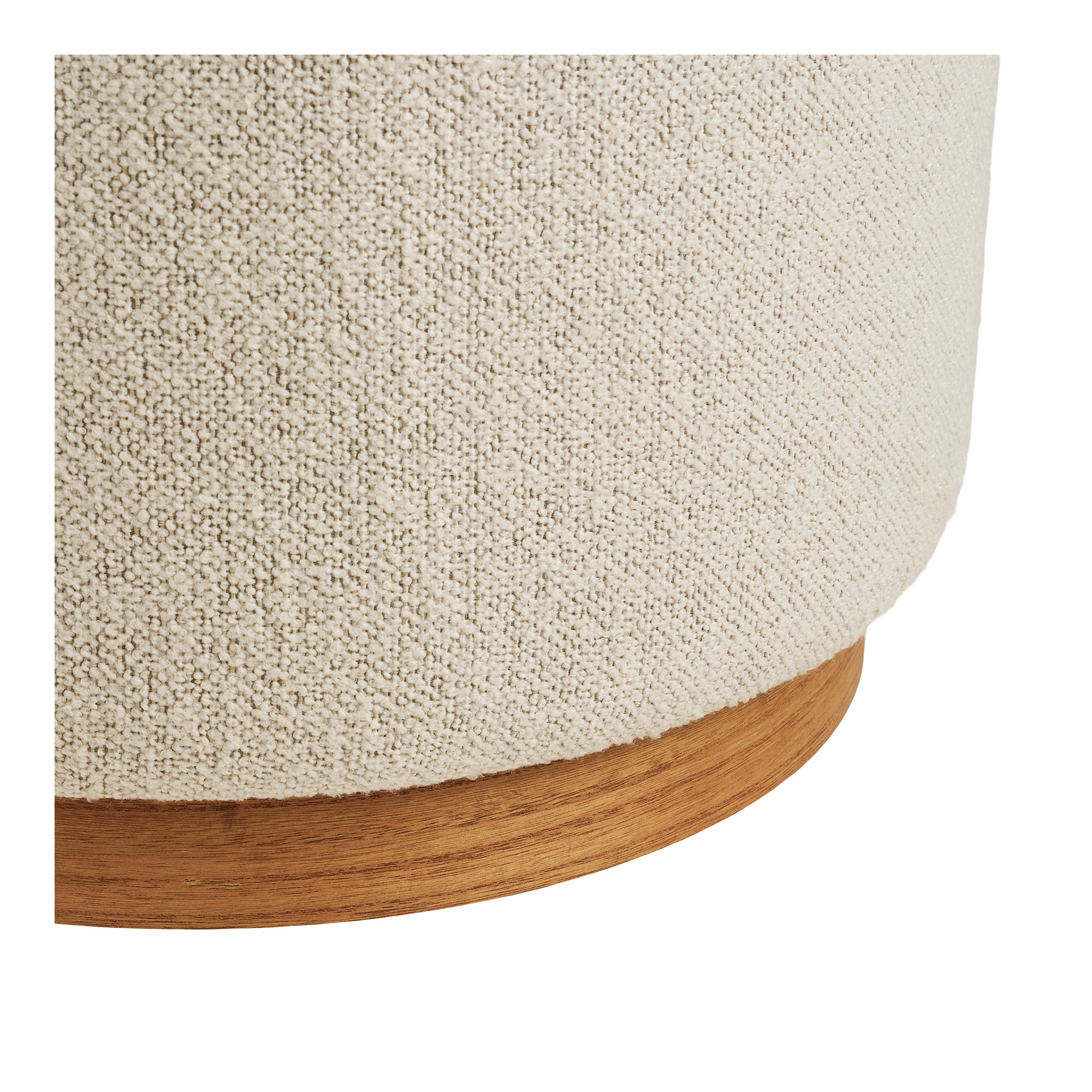 Poef Laullis Polyester Zand - Afbeelding 3