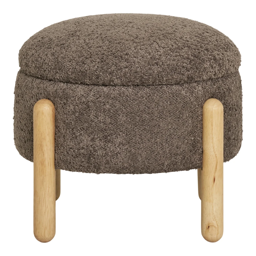 Poef Taunello Polyester Bruin - Afbeelding 2
