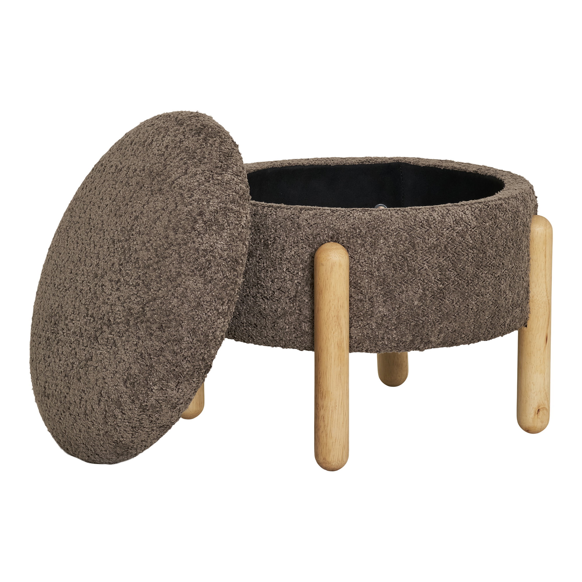 Poef Taunello Polyester Bruin - Afbeelding 3