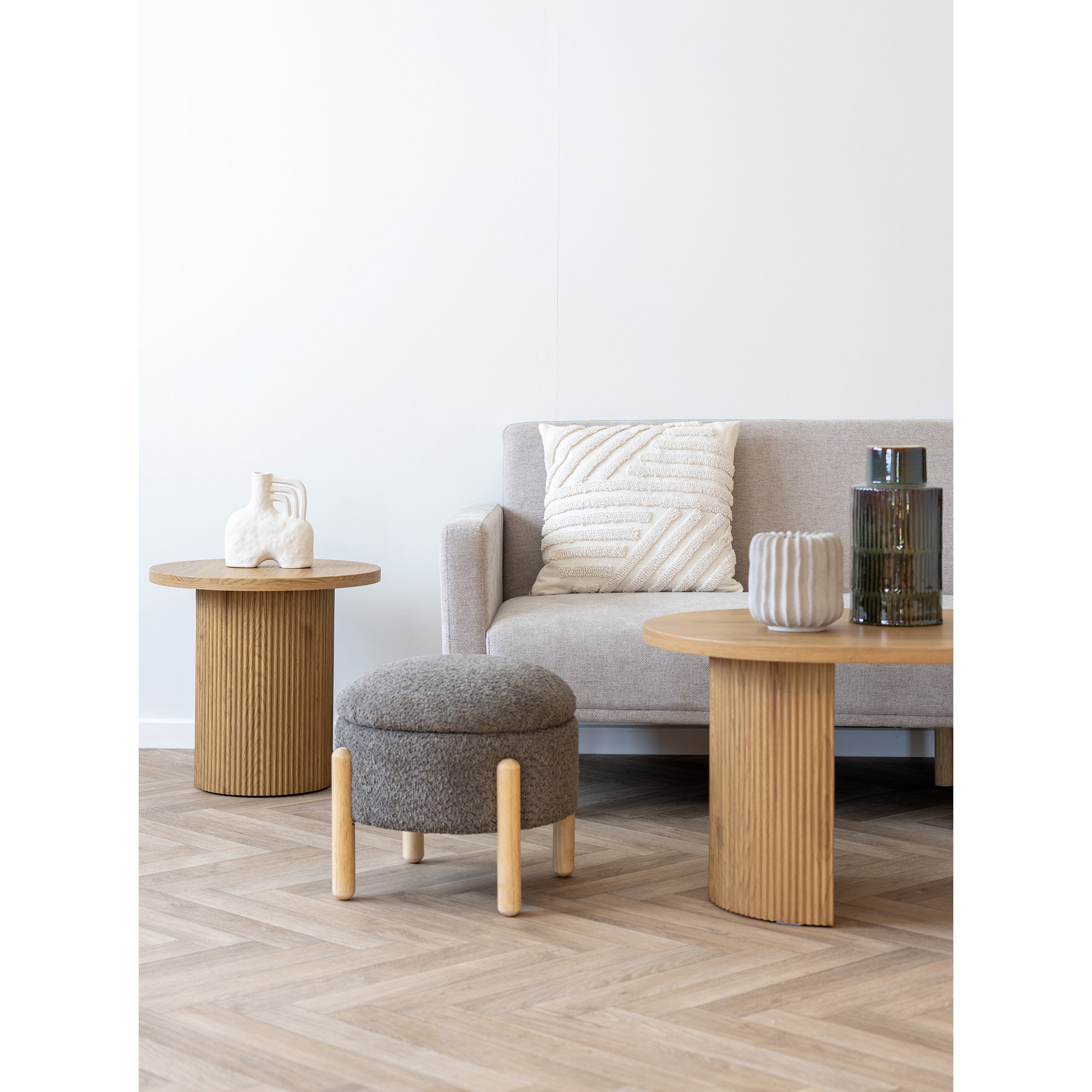 Poef Taunello Polyester Bruin - Afbeelding 6