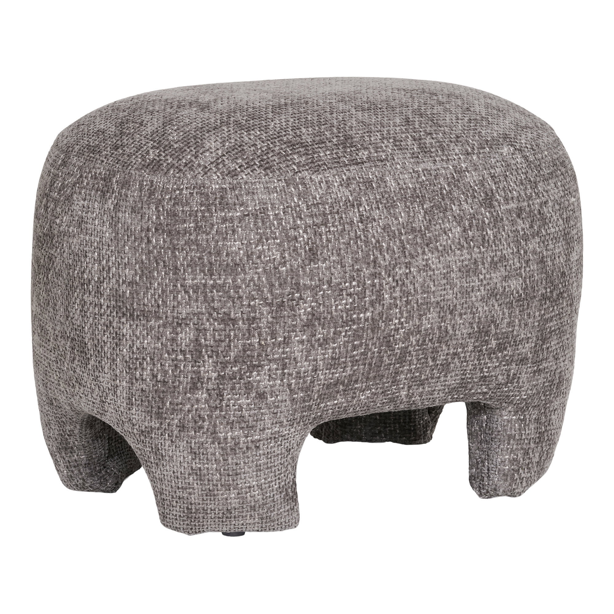 Poef Trimmar Polyester Grijs