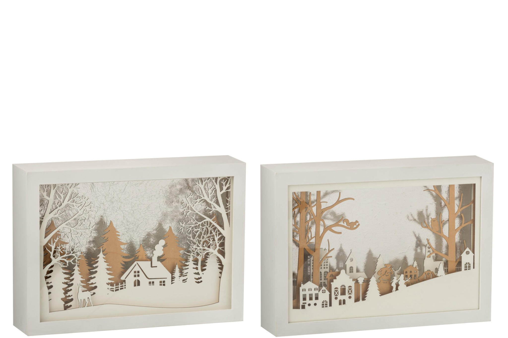 Woonaccessoire Floldu Kunststof Goud - Set van 2