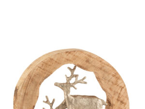 Beeld Geenino Mangohout Zilver H28 cm