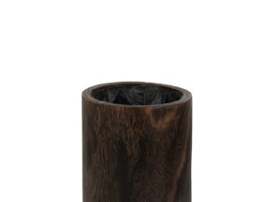 Bloempot Flaunor Hout Bruin H34 cm