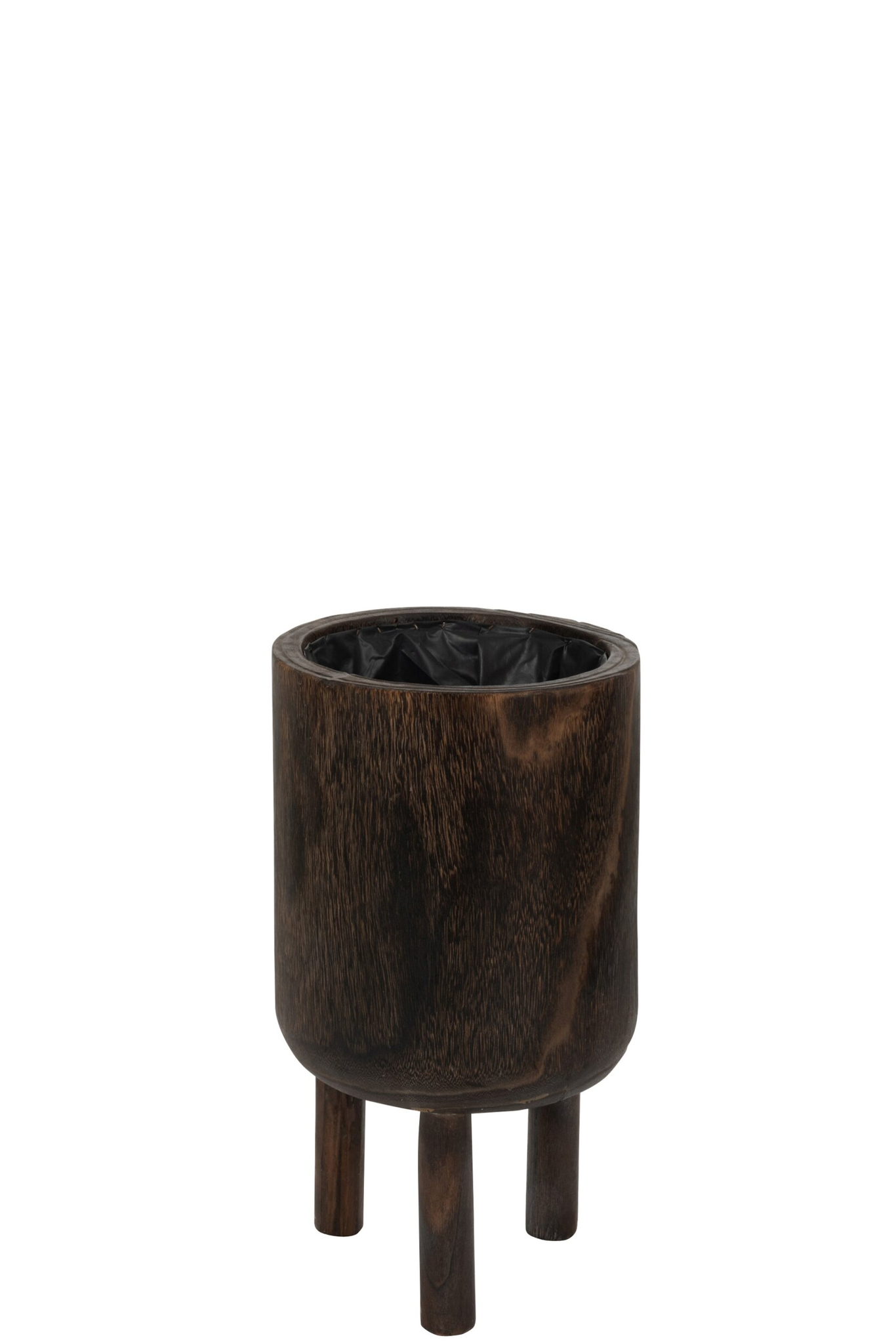 Bloempot Flaunor Hout Bruin H34 cm