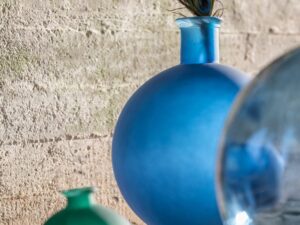 Bolvaas Tisero Glas Groen H17 cm
