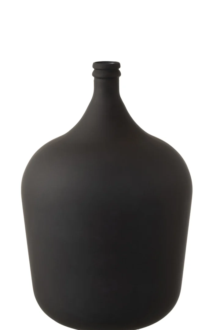 Vaas Kiermano Glas Zwart H56 cm - Afbeelding 2