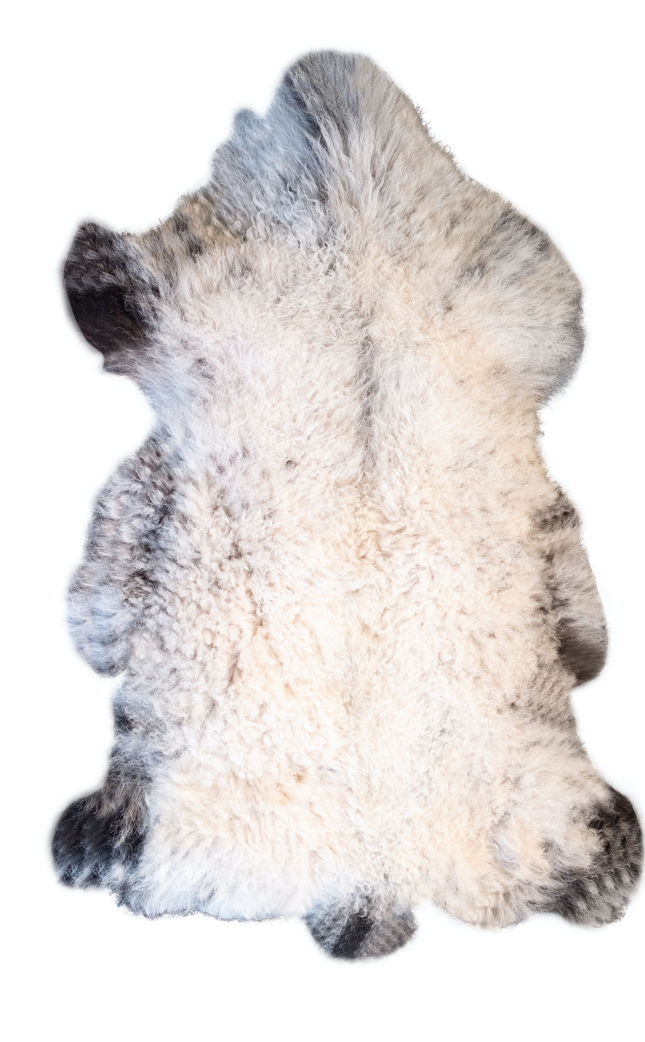 Schapenvacht Baarme Meerkleurig 100x65 cm - Afbeelding 3