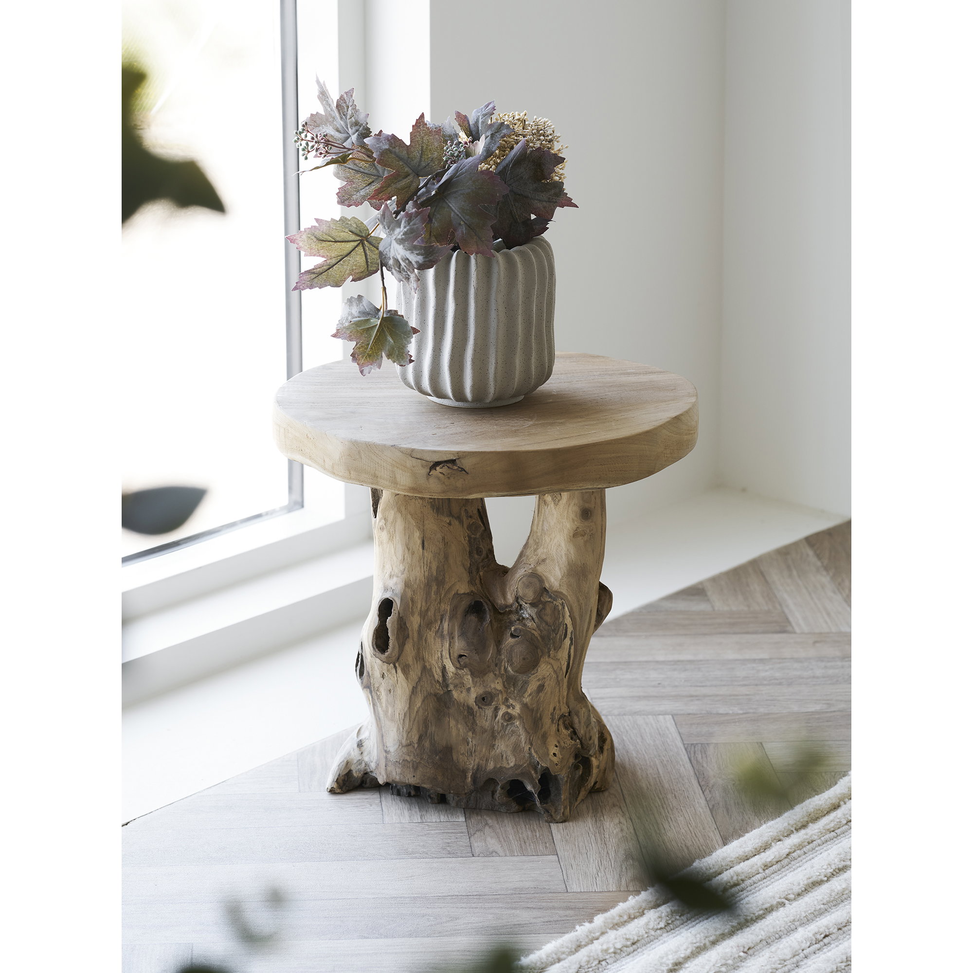 Bijzettafel Prennond Teak Ø40 cm - Afbeelding 6