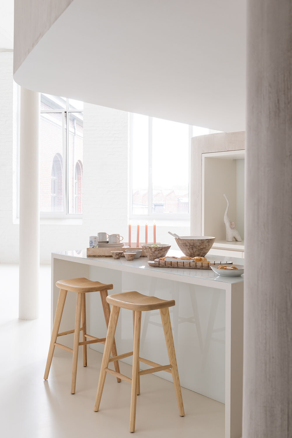 Kom Stoorrura Mangohout Wit - Afbeelding 3