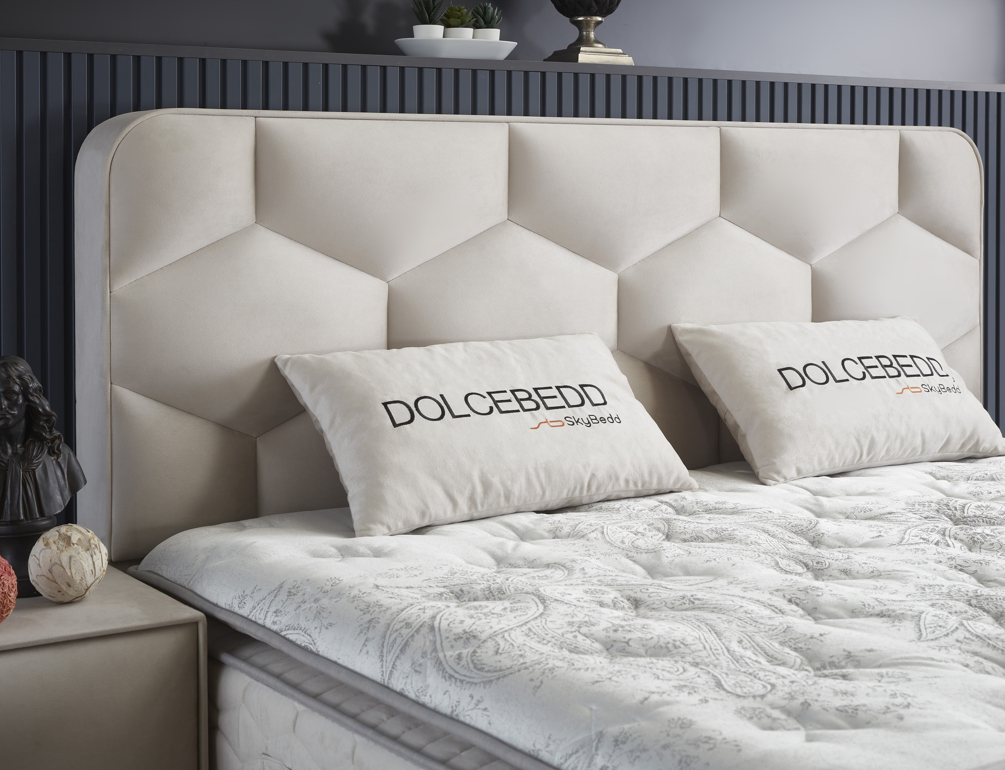 Boxspring Meimaro Beige 160x200 - Afbeelding 5
