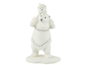 Decoratiefiguur Zierrund Wit H31 cm