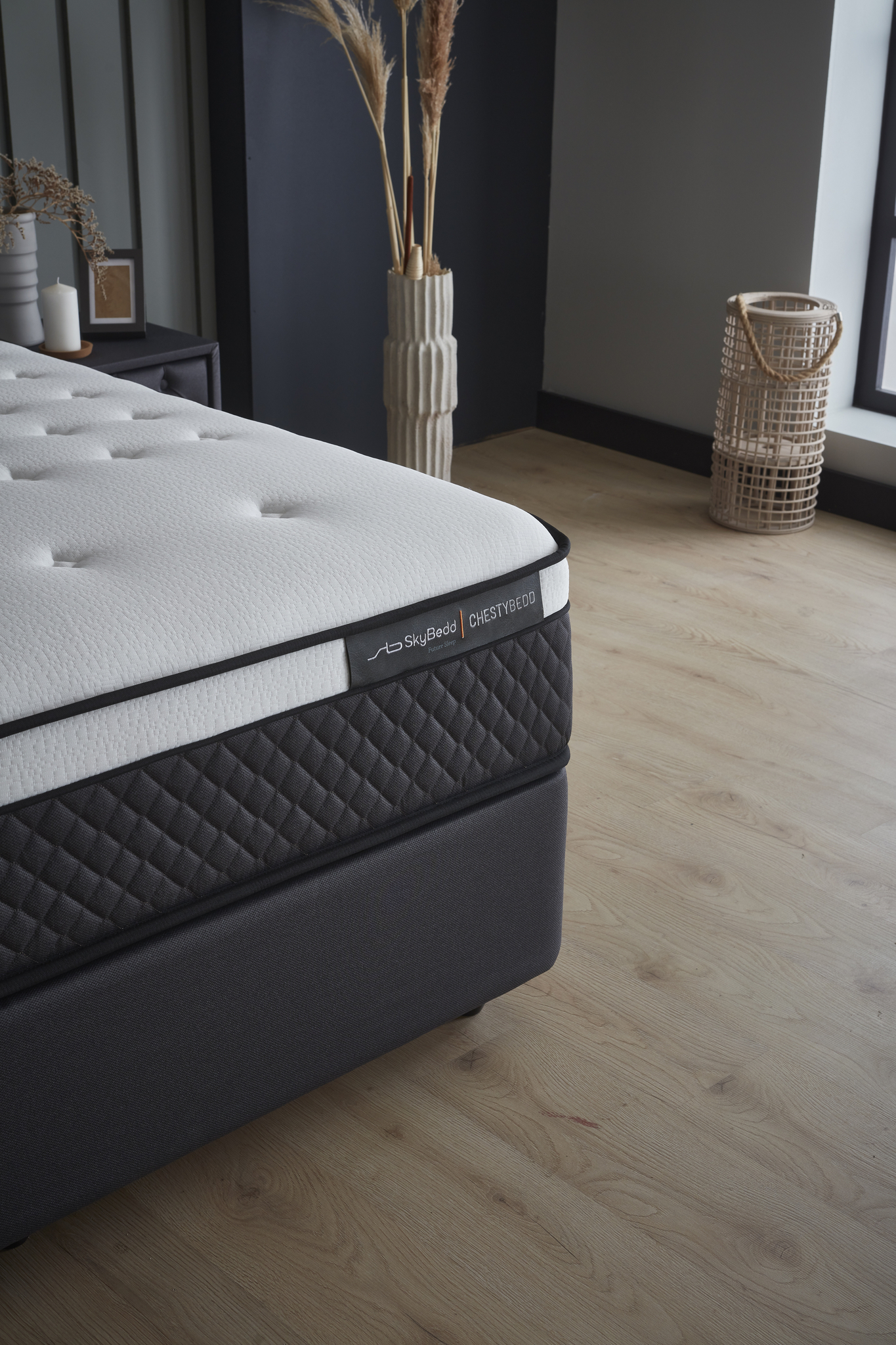 Boxspring Bierdone Antraciet 90x200 - Afbeelding 3