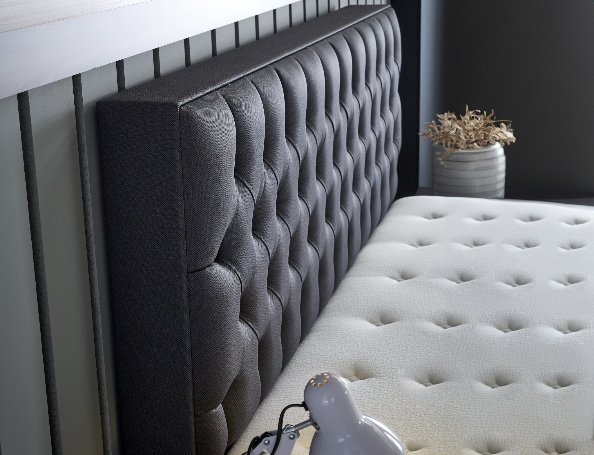 Boxspring Paarmol Antraciet 180x200 - Afbeelding 4