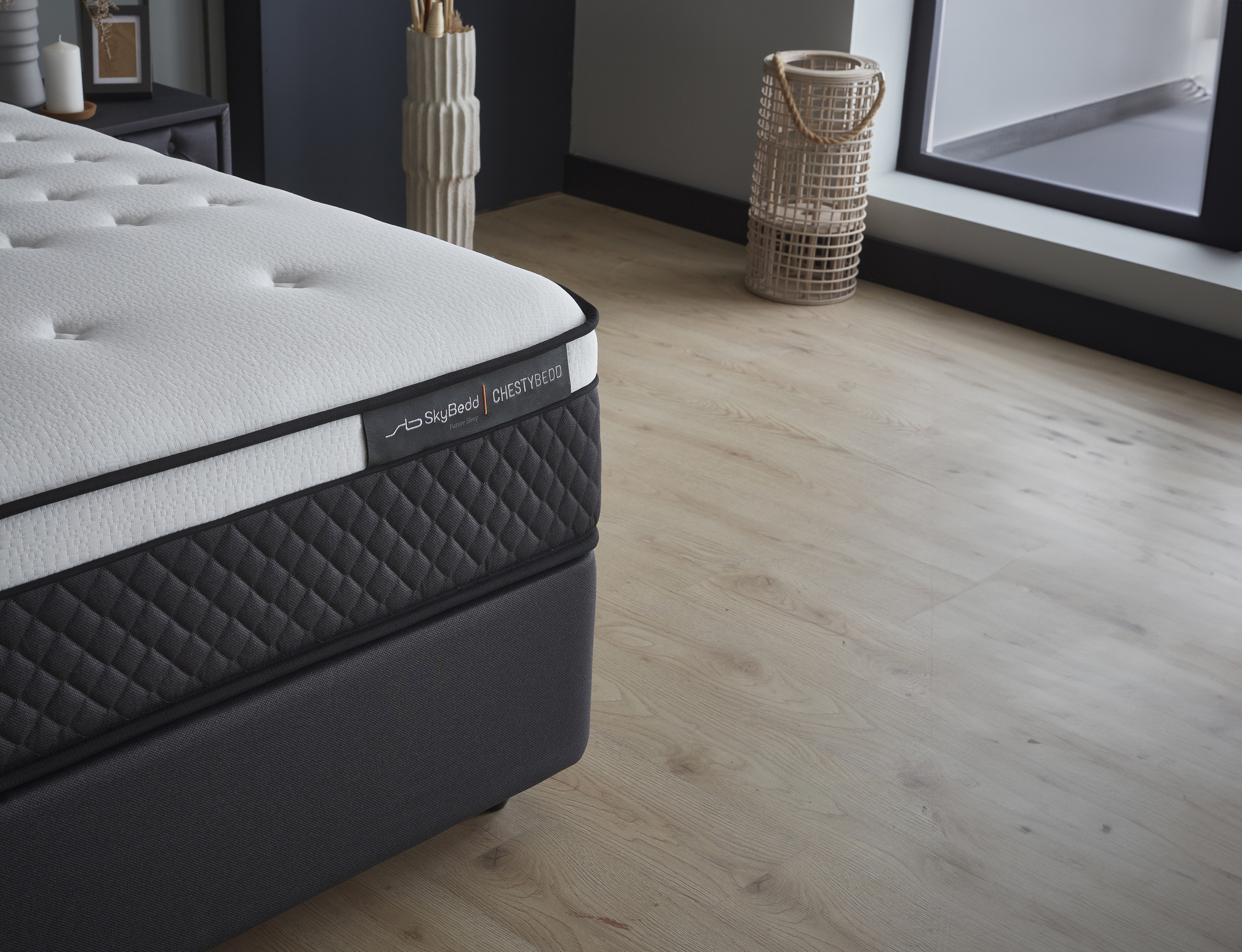 Boxspring Paarmol Antraciet 180x200 - Afbeelding 7