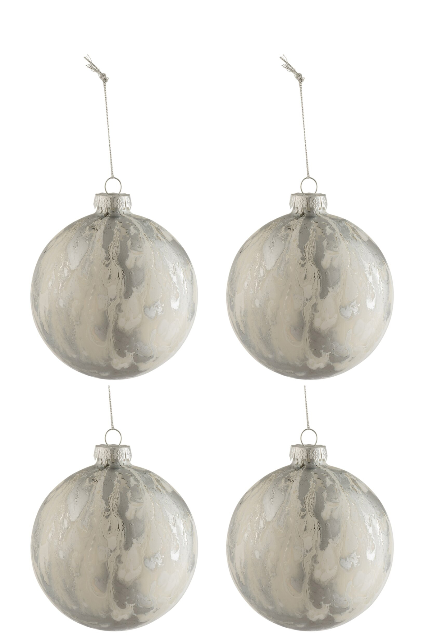 Stevine glas wit opbergdoos, compact en stijlvol met marmerlook decoratie maar volwer...