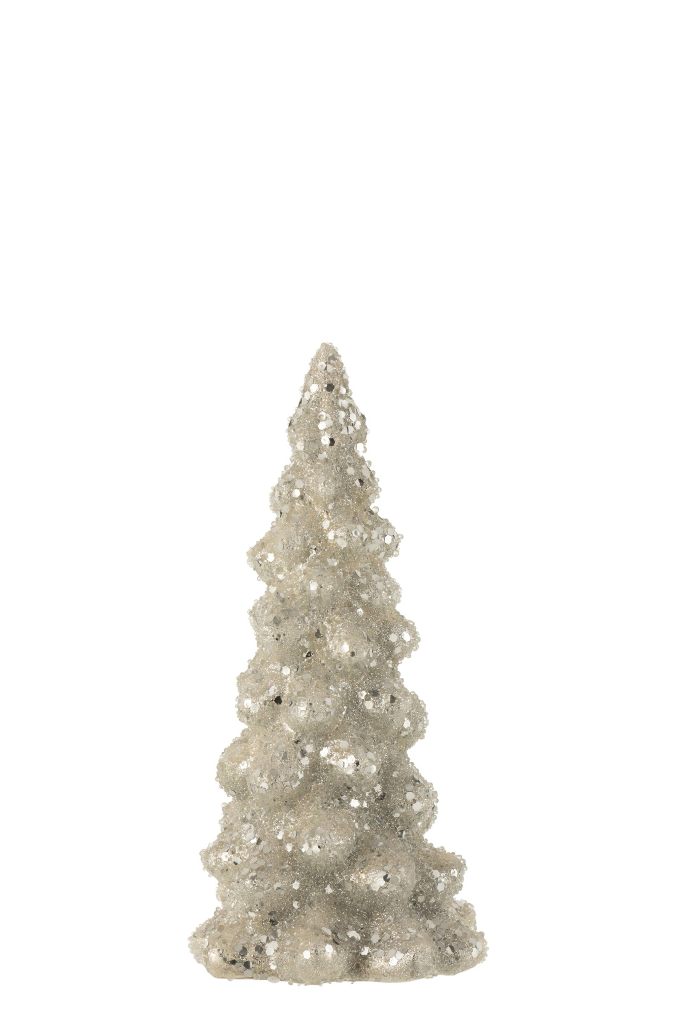 Kerstboom Alba Glas Zilver H20 cm