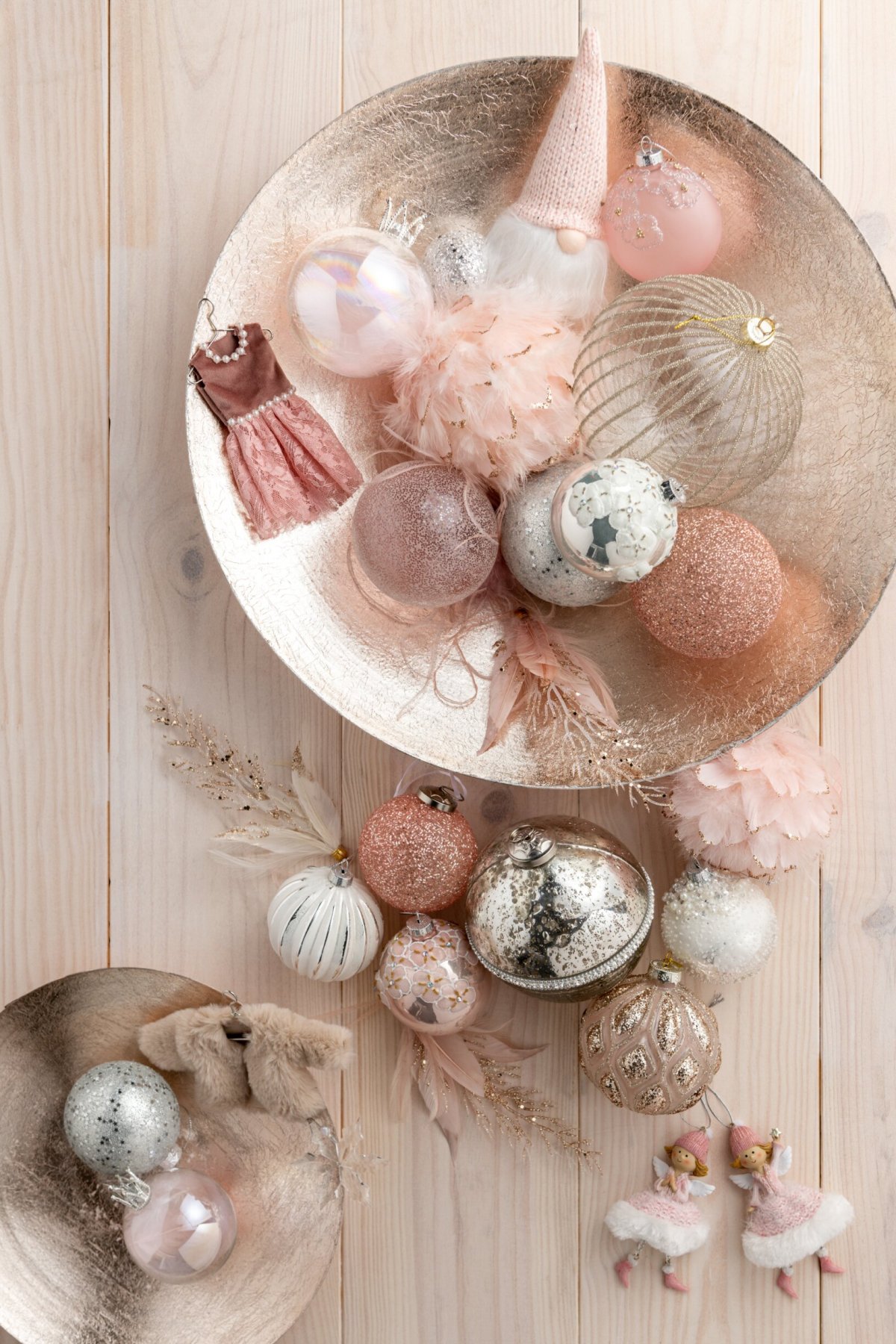 Opbergdoos Hassine Glas Roze