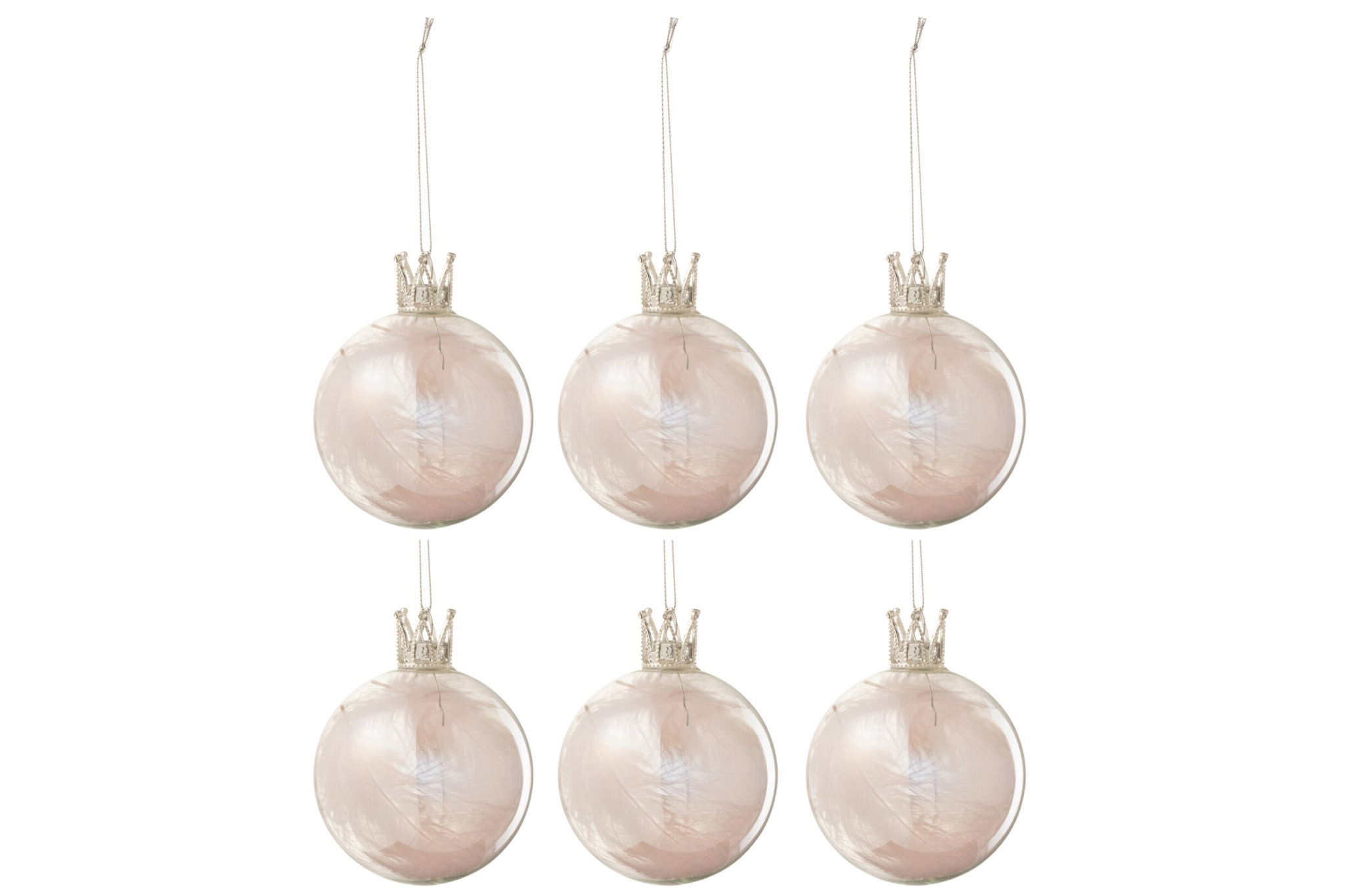 Opbergdoos Hassine Glas Roze - Afbeelding 2