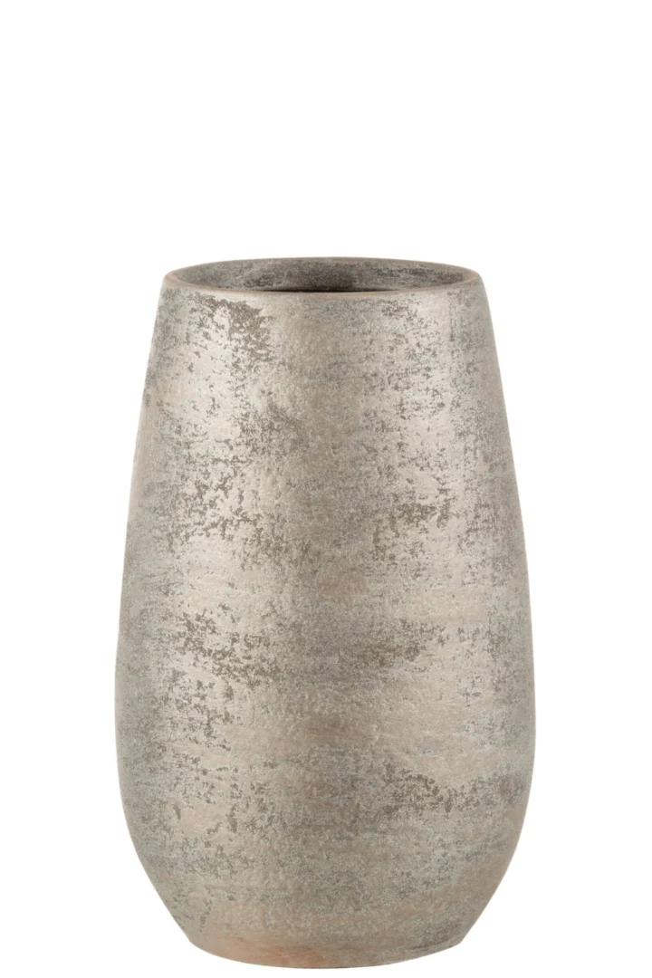 Vaas Dunsero Terracotta Zilver H31 cm - Afbeelding 5