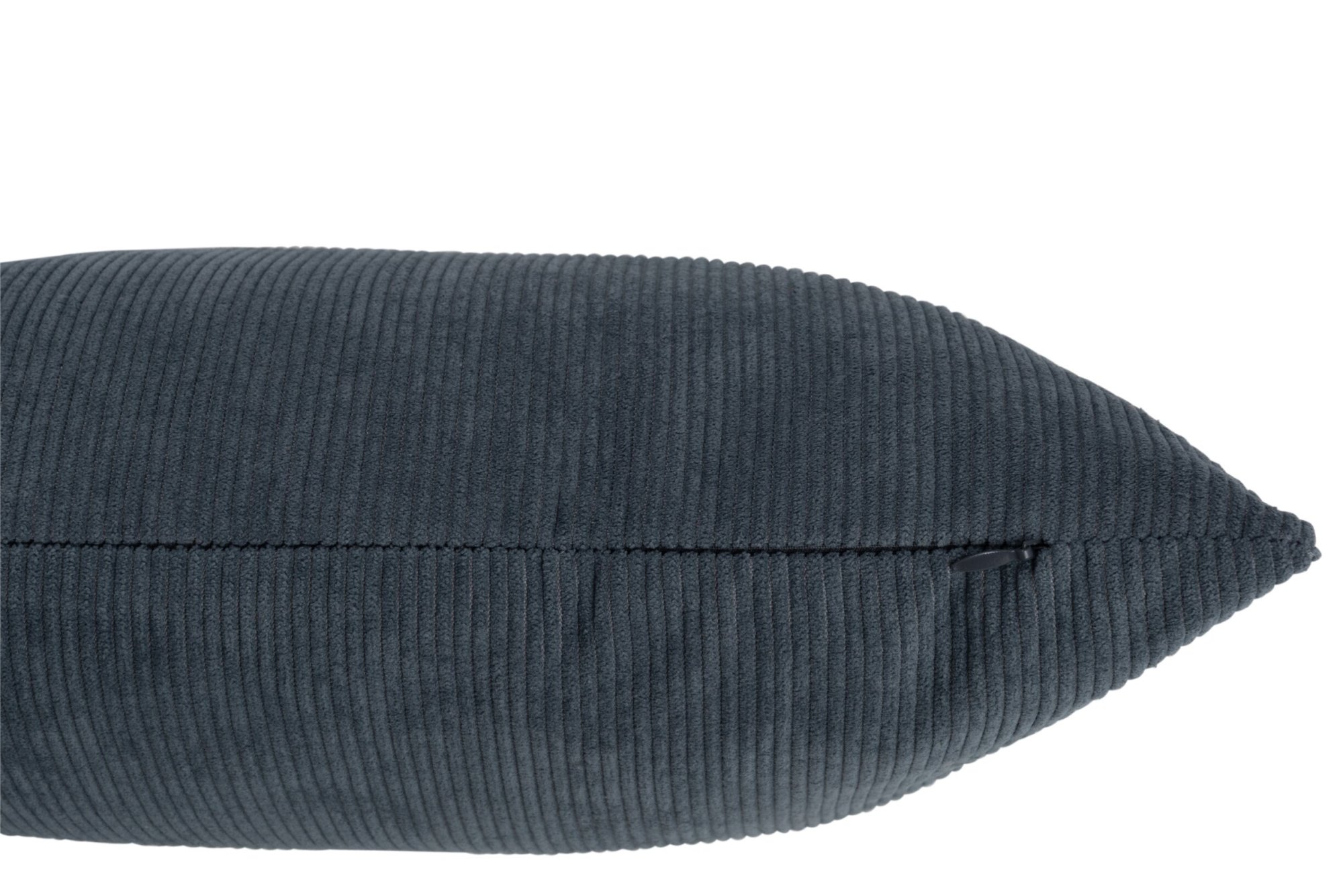 Kussen Greinsek grijs 45x45 cm, ribfluweel sierkussen met zachte, luxe uitstraling en ritssluiting