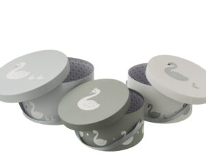 Opbergdoos Zonas Papier Grijs - Set van 3