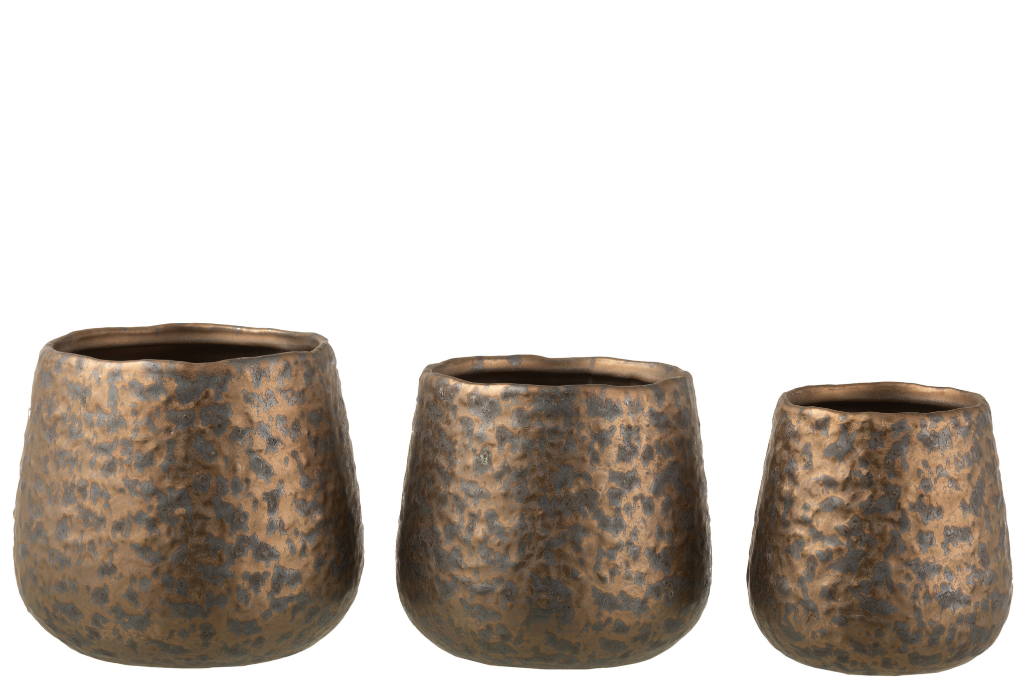 Bloempot Flammo Klei Koper H14 cm - Afbeelding 2