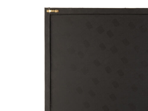 Fotolijst Wellington MDF zwart met leerlook en goudaccent, rechthoekig-ovale vorm in luxe afwerking