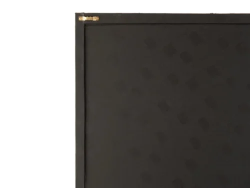 Fotolijst Wellington MDF zwart met leerlook en goudaccent, rechthoekig-ovale vorm in luxe afwerking