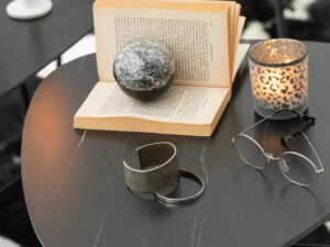 Woonaccessoire Fluros Glas Zilver