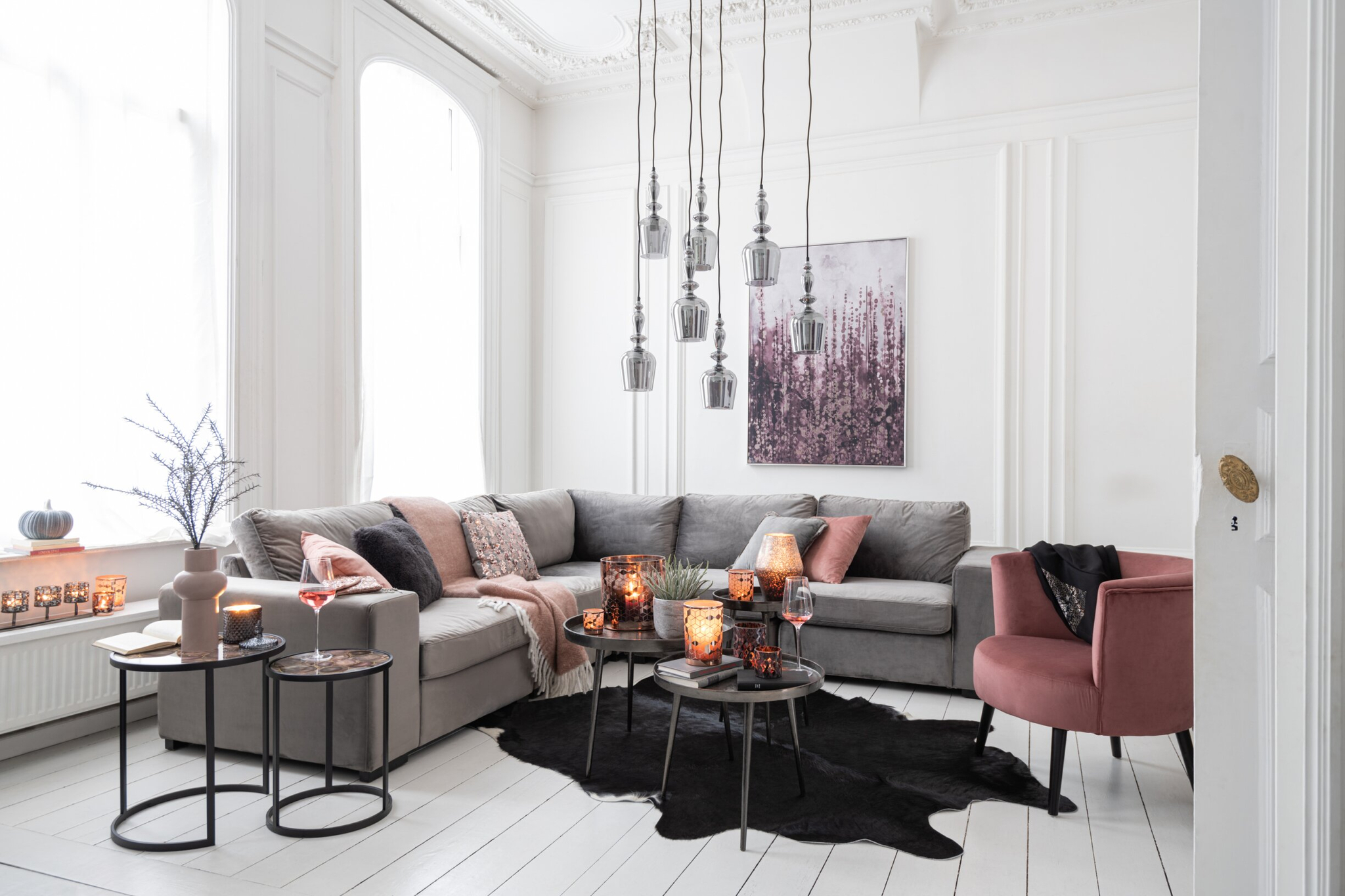 Koeienhuid Flibano Zwart 225x218 cm - Afbeelding 2