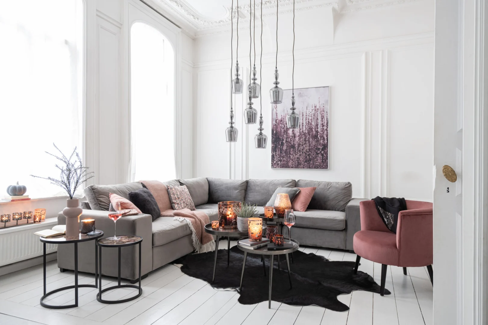 Koeienhuid Flibano Zwart 225x218 cm - Afbeelding 2
