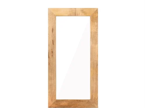 Spiegel Slierras van mangohout met slank rechthoekig frame voor hal, slaapkamer of woonkamer