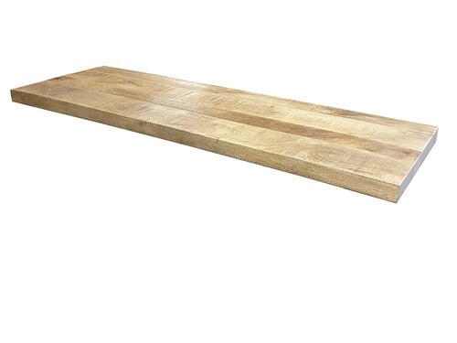 Zitbank Darro mangohout, massief blad van 4 cm dik met warme natuurlijke uitstraling