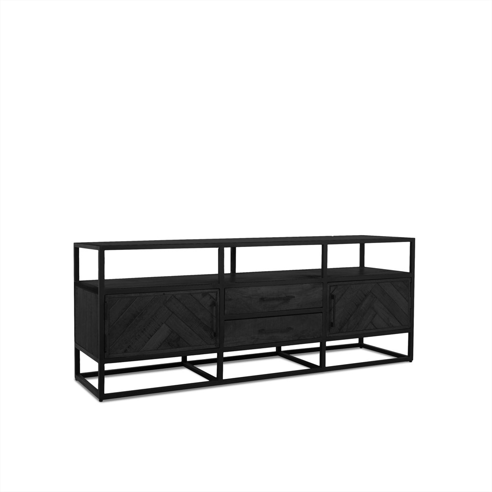 TV-meubel Trundy Zwart - Afbeelding 2