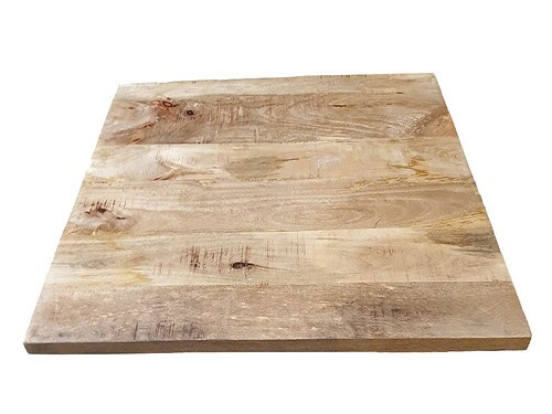 Tafelblad Colmar van mangohout, rechthoekig 120 x 70 cm met warme natuurlijke houtnerf