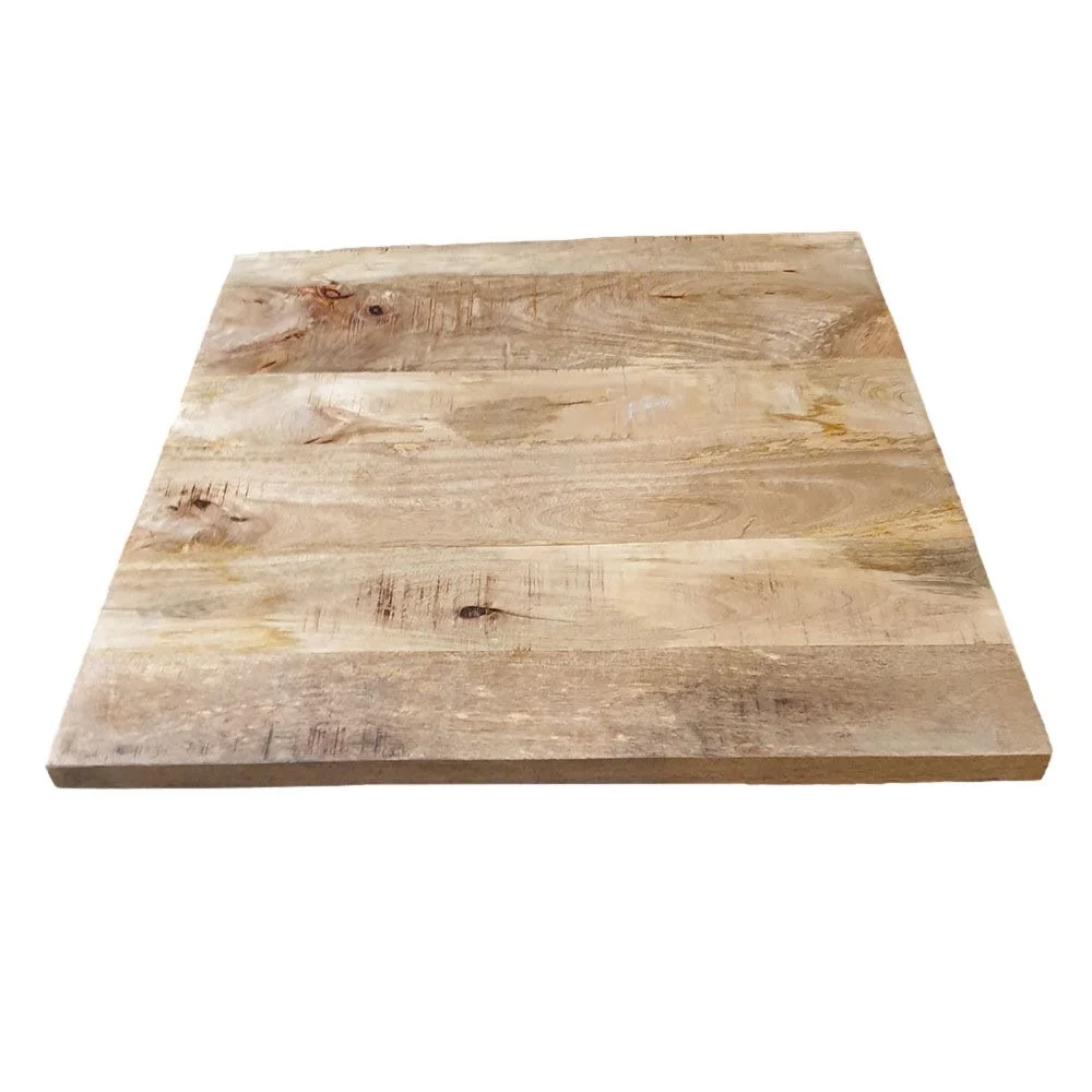 Tafelblad Colmar van mangohout, rechthoekig 120 x 70 cm met warme natuurlijke houtnerf