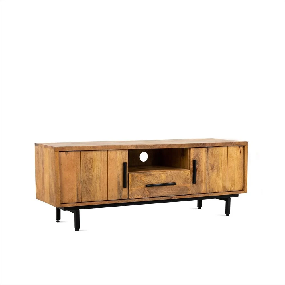 TV-meubel Diennos Zwart - Afbeelding 2
