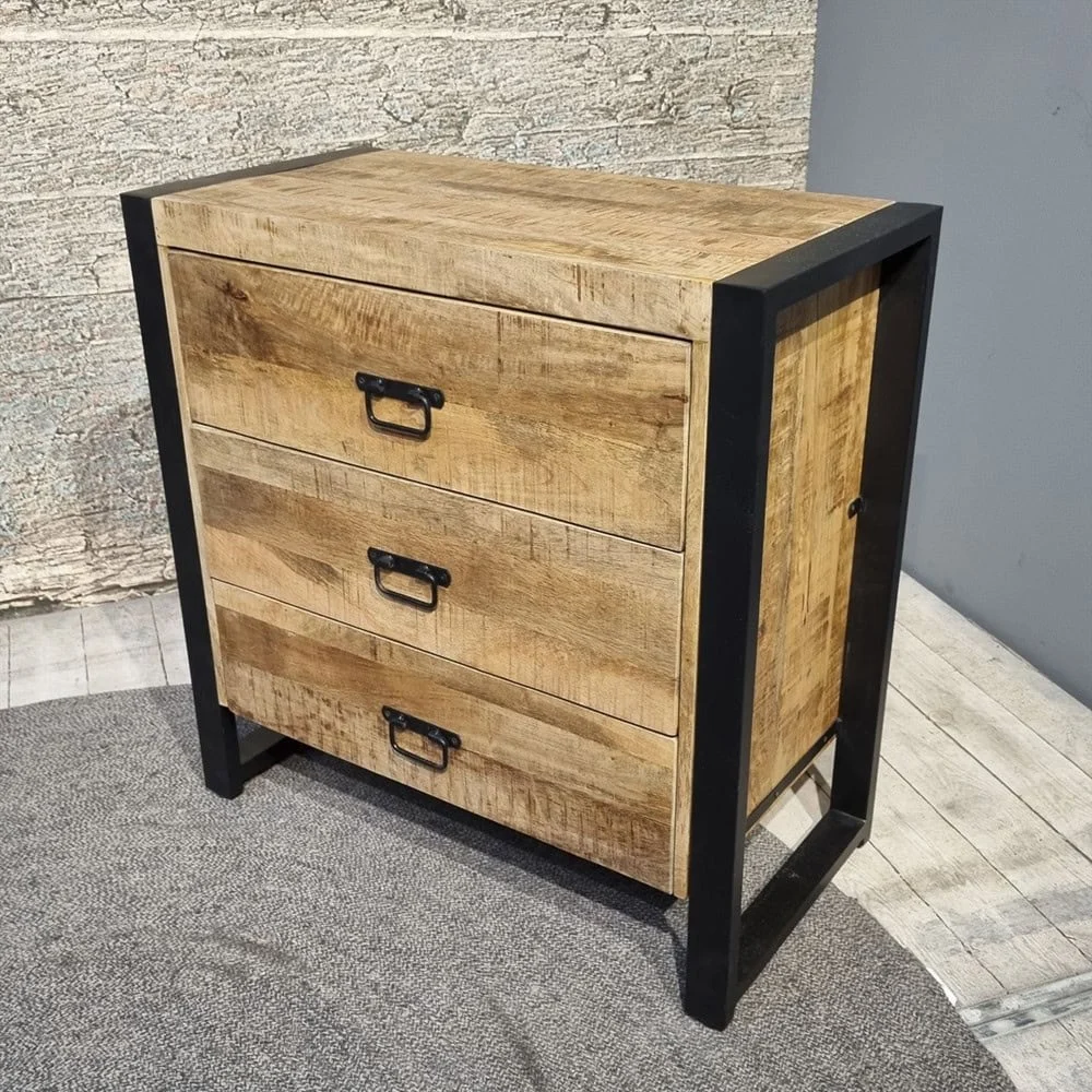 Ladekast Neimak naturel hout hout - Afbeelding 2