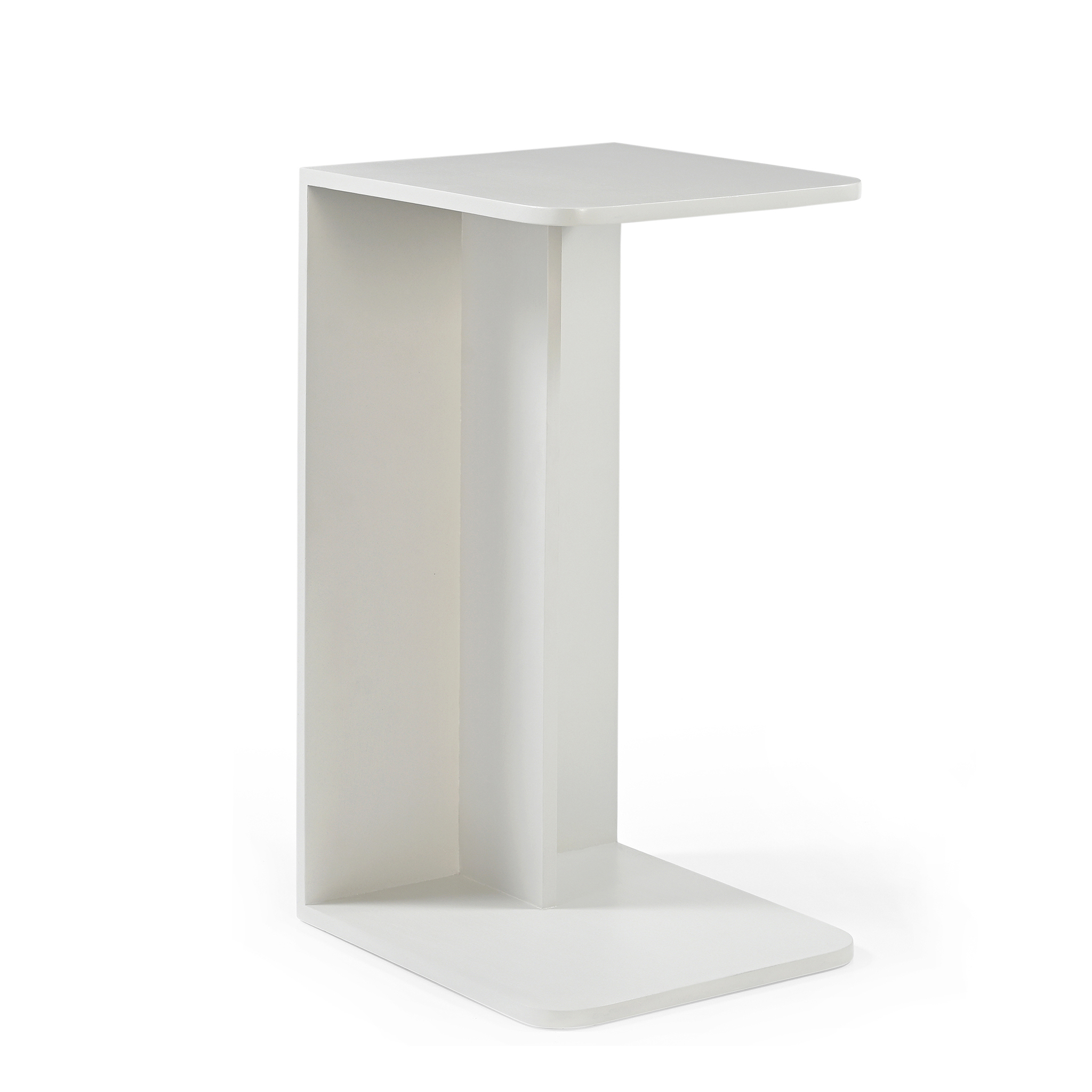 Banktafel Noobel Gebroken Wit met afgeronde vormen en Japandi uitstraling in off-white hout