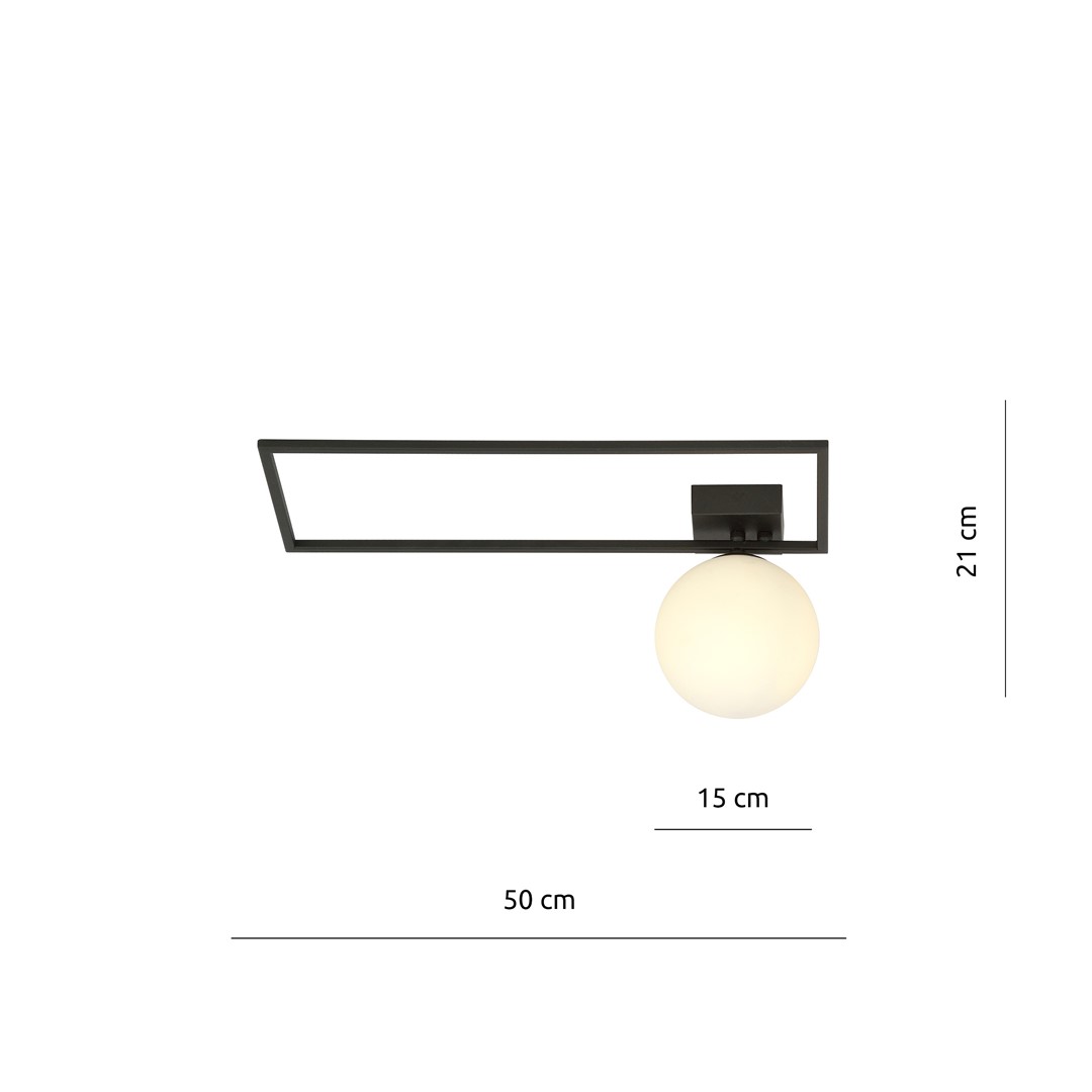 Plafondlamp Skukero Zwart Ø15 cm - Afbeelding 10