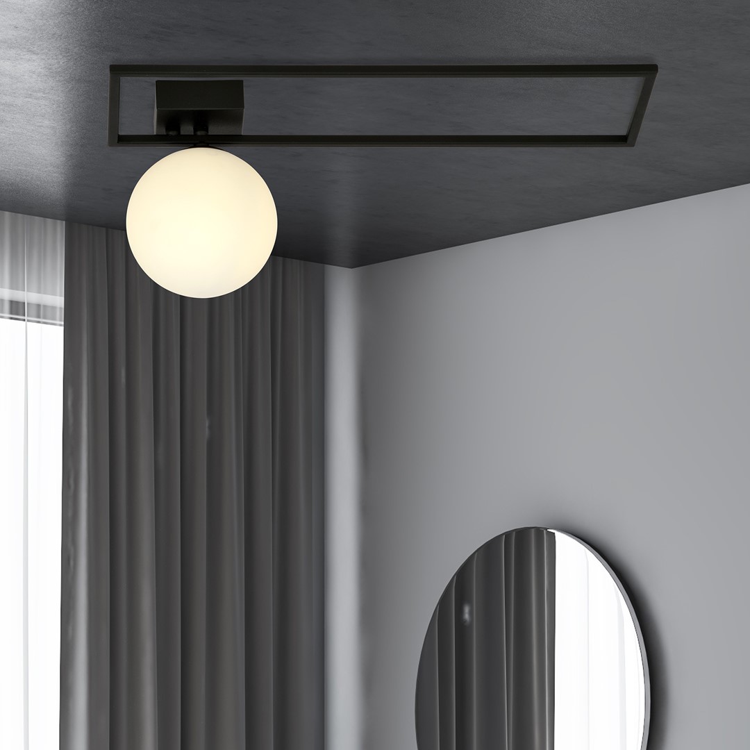 Plafondlamp Geista Zwart Ø15 cm - Afbeelding 4