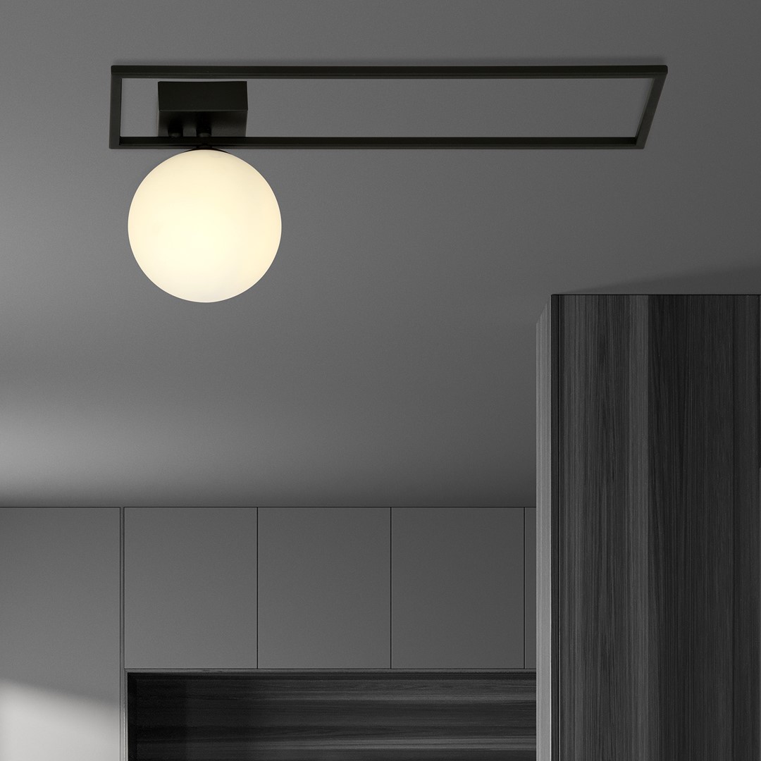 Plafondlamp Geista Zwart Ø15 cm - Afbeelding 5