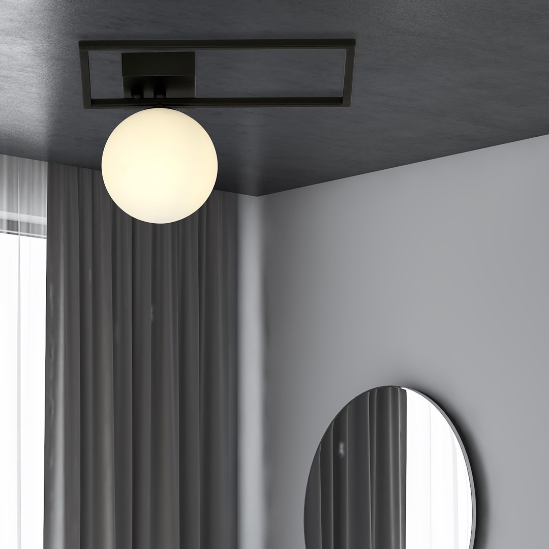 Plafondlamp Nooldik Zwart Ø15 cm - Afbeelding 4