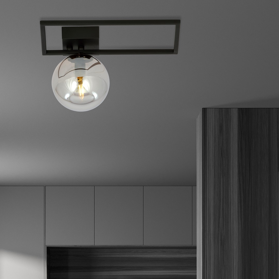 Plafondlamp Teirmal Zwart Ø14 cm - Afbeelding 5